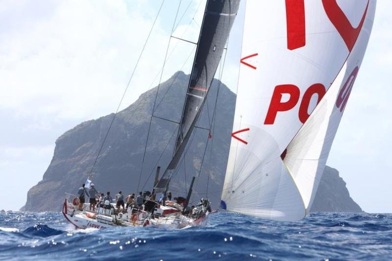 The Polish National Foundation's I Love Poland (POL) was the first of six Volvo 70s to finish the race - 2022 RORC Caribbean 600 - photo © Tim Wright / photoaction.com