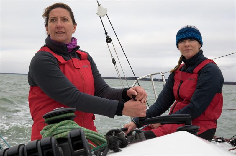 Two great competitors - Dee Caffari and Shirley Robertson will join forces for the race photo copyright Vertigo Films / Tim Butt taken at Royal Ocean Racing Club and featuring the Volvo One-Design class