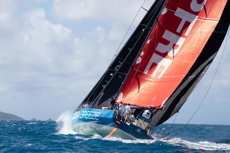 Volvo 70 Ocean Breeze, chartered to Steve Travis from the Seattle Yacht Club - Antigua Sailing Week photo copyright Alastair Abrehart taken at Antigua Yacht Club and featuring the Volvo 70 class