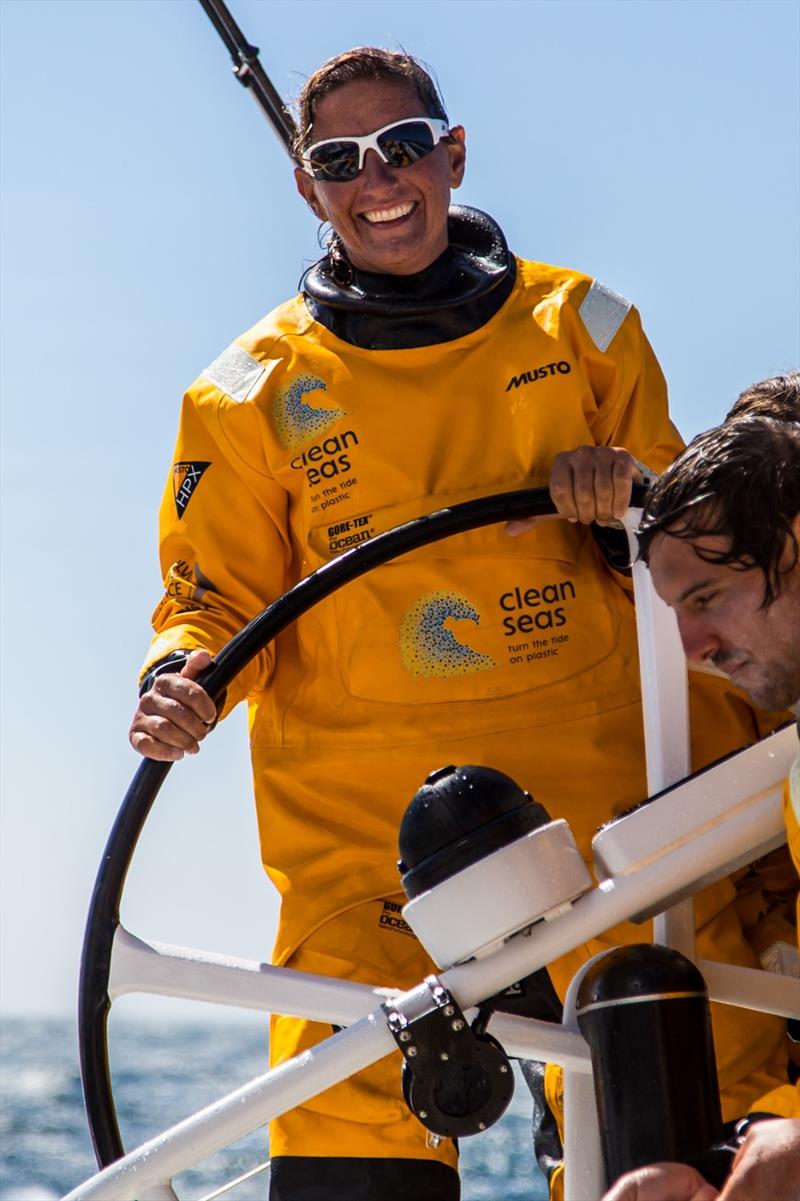 Dee Caffari, two-time competitor of The Ocean Race and Chair of the World Sailing Trust photo copyright Beau Outteridge taken at  and featuring the Volvo One-Design class