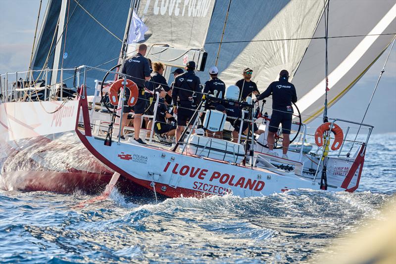 Volvo 70 I Love Poland (POL), skippered by Grzegorz Baranowski during the RORC Transatlantic Race photo copyright James Mitchell / RORC taken at Royal Ocean Racing Club and featuring the Volvo 70 class