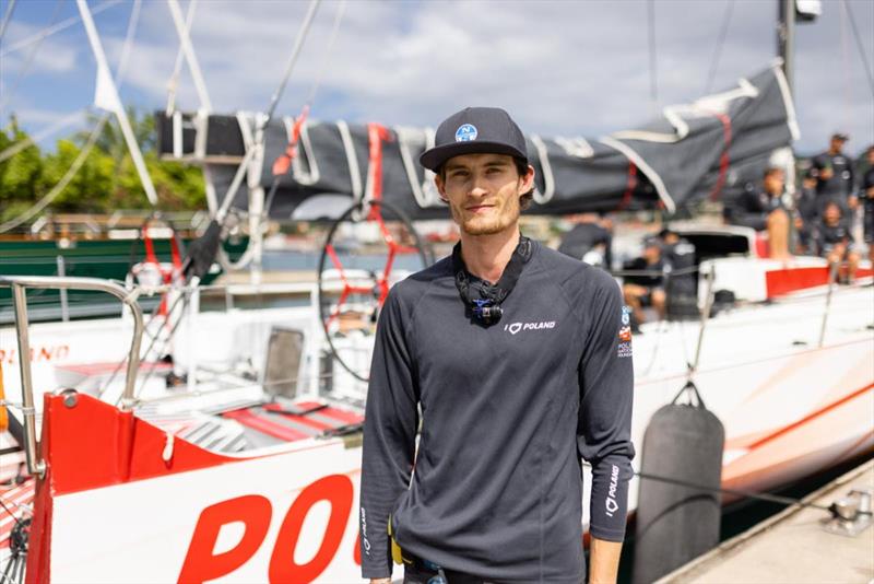 Konrad Lipski, navigator on I Love Poland - 2023 RORC Transatlantic Race photo copyright Arthur Daniel / RORC taken at Royal Ocean Racing Club and featuring the Volvo 70 class