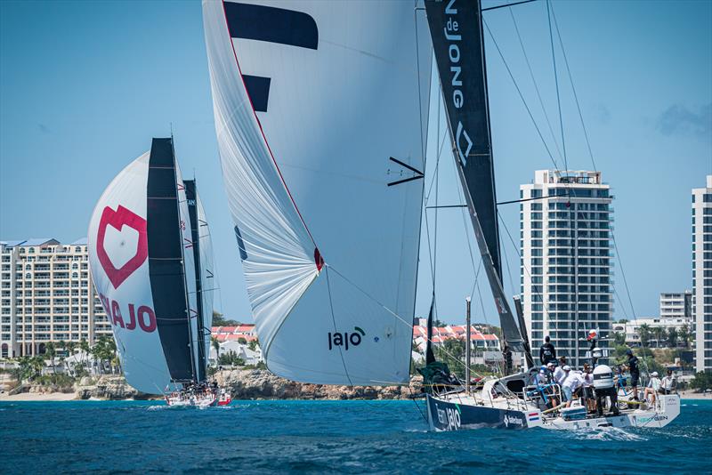 VO65 Team Jajo during the 43rd St. Maarten Heineken Regatta photo copyright Laurens Morel / www.saltycolours.com taken at Sint Maarten Yacht Club and featuring the Volvo One-Design class