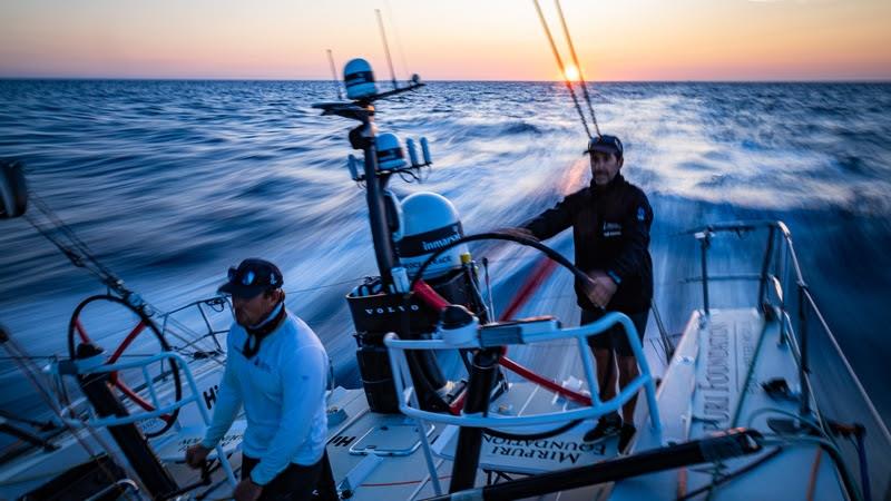 The Ocean Race VO65 Sprint Cup 2022-23 - 22 June 2023, Stage 3, Day 7 onboard Mirpuri/Trifork Racing Team photo copyright Danny Inkyov / Mirpuri/Trifork Racing Team / The Ocean Race taken at  and featuring the Volvo One-Design class
