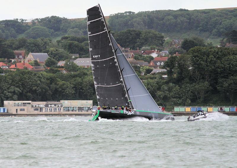 The 2023 Round the Island Race fleet pass through the Hurst narrows - photo © Sam Jardine