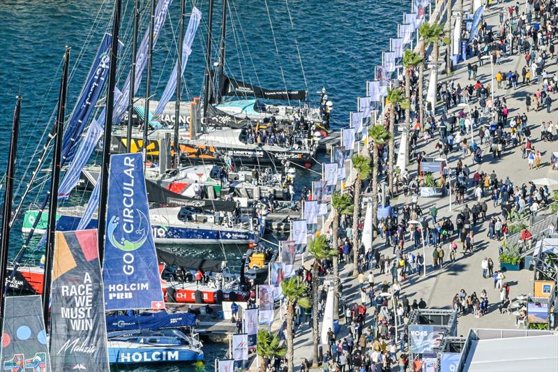 The Ocean Race 2022-23. 14 January 2023, Ocean Live Park aerial view photo copyright Sailing Energy / The Ocean Race taken at  and featuring the Volvo One-Design class