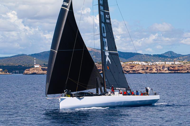 Line honours for the VO70 “Trifork” in La Larga photo copyright Ugo Fonollá taken at Real Club Náutico de Palma and featuring the Volvo 70 class