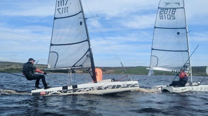 Vortex Nationals 2026 at Yorkshire Dales photo copyright Ben Dearden, Phil Whitehead, Louise Davison taken at Yorkshire Dales Sailing Club and featuring the Vortex class