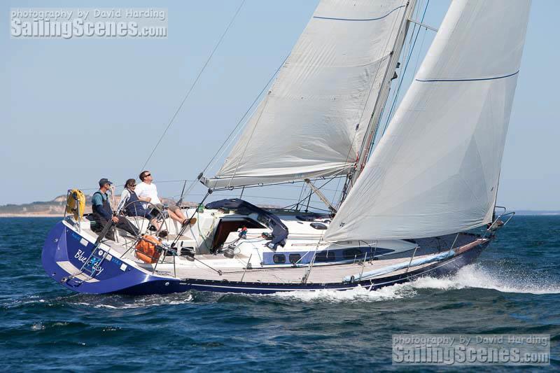 Blue Extasy during the PYRA Poole - Cowes - Poole Races photo copyright David Harding / www.sailingscenes.com taken at Poole Yacht Racing Association and featuring the VPRS class