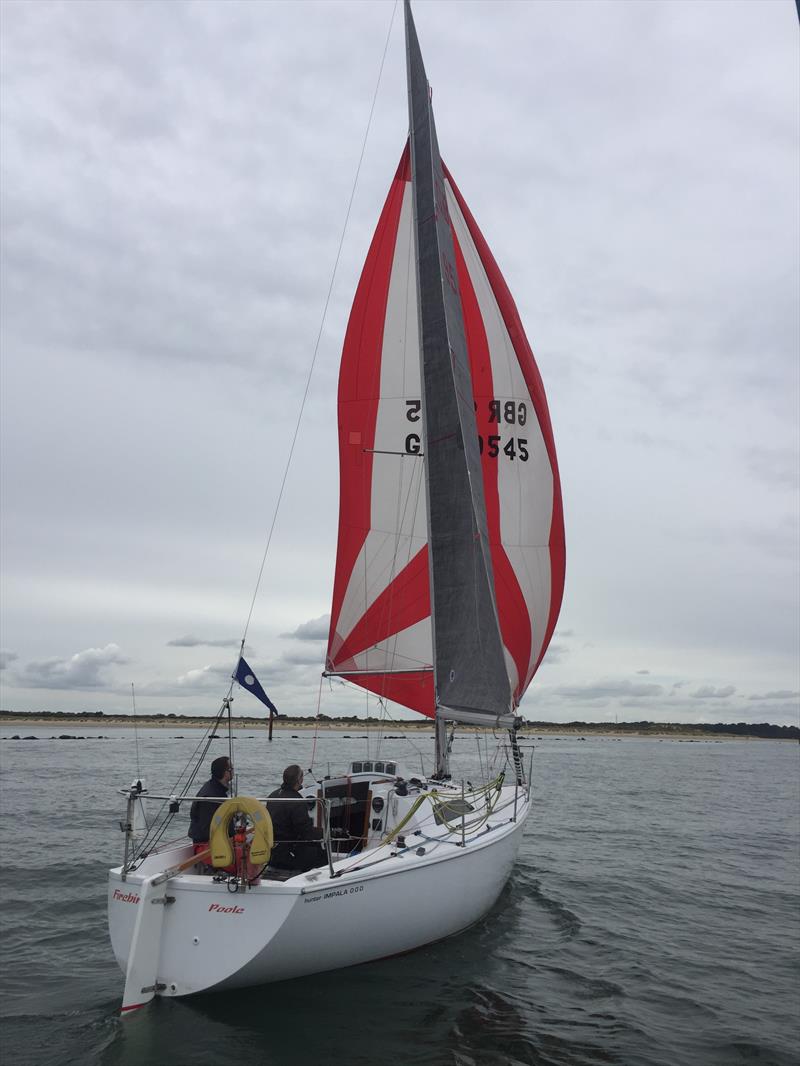 Impala 28 'Firebird' during the PYRA Clipper Marine Two Handed Series photo copyright Keith Lovett taken at Poole Yacht Racing Association and featuring the VPRS class