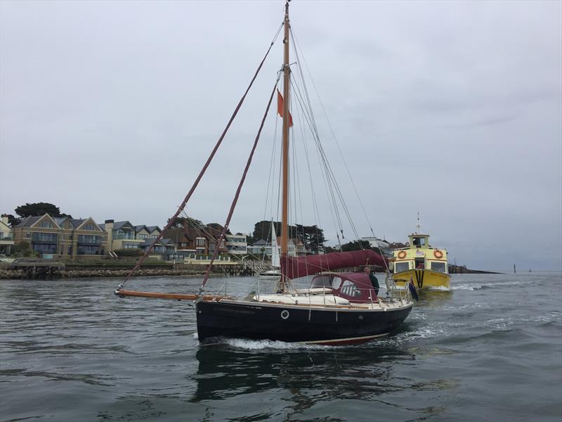 'Charlotte Elizabeth' the RMYC Committee Boat returns into Poole Harbour after the PYRA Clipper Marine Two Handed Series photo copyright Keith Lovett taken at Poole Yacht Racing Association and featuring the VPRS class