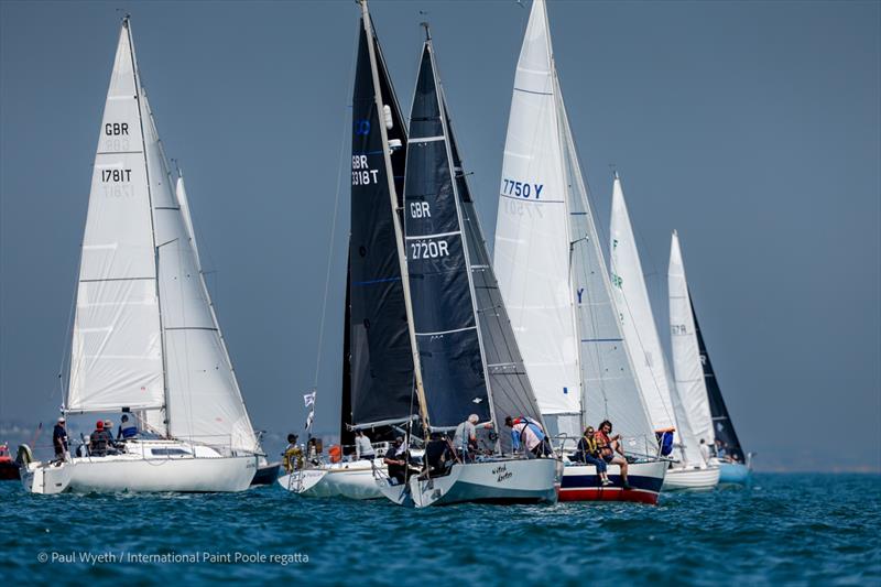 VPRS 2 Start on Sunday at the International Paint Poole Regatta 2026 photo copyright Paul Wyeth / www.pwpictures.com taken at Parkstone Yacht Club and featuring the VPRS class