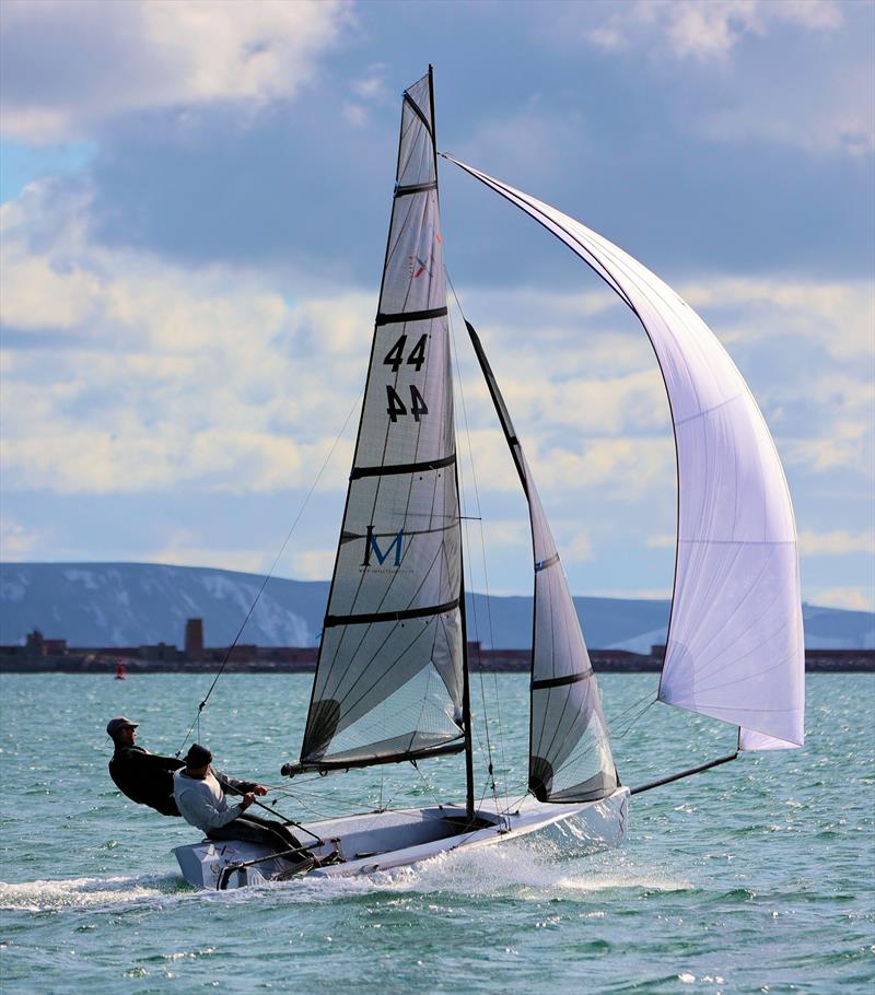 The VX Air on Portland Harbour photo copyright Mark Jardine taken at Weymouth & Portland National Sailing Academy and featuring the VX Air class