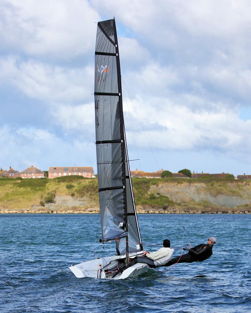 The VX Air on Portland Harbour photo copyright Mark Jardine taken at Weymouth & Portland National Sailing Academy and featuring the VX Air class