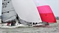 VX One entries Magic 8 Ball (bow number 163) and Rosebud (298) sail downind neck-and-neck on Sunday - 2021 Charleston Race Week © Willy Keyworth