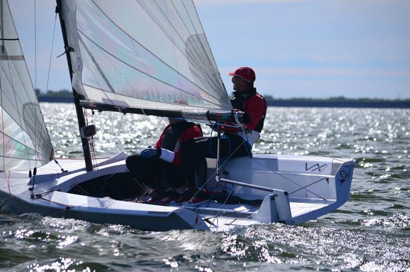  VX One North American Championship day 1 photo copyright Christopher E. Howell taken at Rush Creek Yacht Club and featuring the VX One class