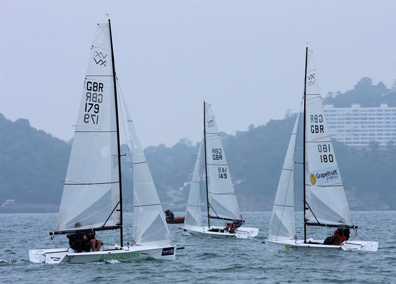 Racing on day 3 of the Ovington VX One Nationals at Torquay photo copyright Mark Jardine / YachtsandYachting.com taken at Royal Torbay Yacht Club and featuring the VX One class