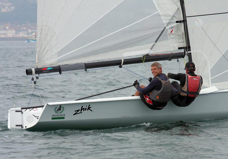 3 wins for Peter Barton and Miles Mence on day 3 of the Ovington VX One Nationals at Torquay photo copyright Mark Jardine / YachtsandYachting.com taken at Royal Torbay Yacht Club and featuring the VX One class