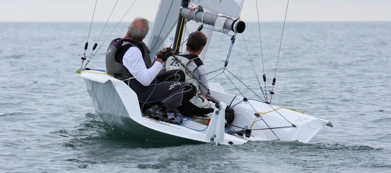 Brian Bennett sailing during the Ovington VX One Nationals at Torquay photo copyright Mark Jardine / YachtsandYachting.com taken at Royal Torbay Yacht Club and featuring the VX One class