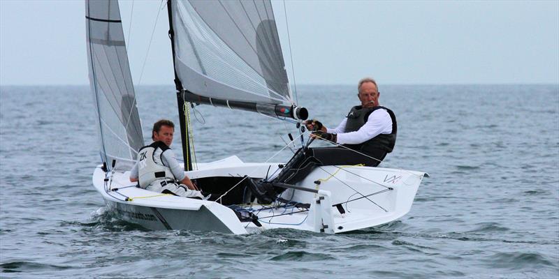 Brian Bennett sailing during the Ovington VX One Nationals at Torquay photo copyright Mark Jardine / YachtsandYachting.com taken at Royal Torbay Yacht Club and featuring the VX One class