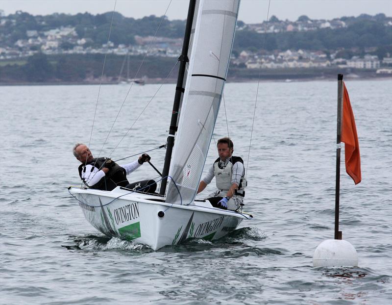 Brian Bennett sailing during the Ovington VX One Nationals at Torquay photo copyright Mark Jardine / YachtsandYachting.com taken at Royal Torbay Yacht Club and featuring the VX One class