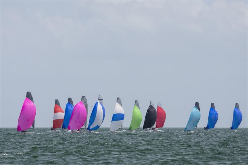 VX One Class sailing at Bacardi Miami Sailing Week photo copyright Cory Silken taken at Coral Reef Yacht Club and featuring the VX One class