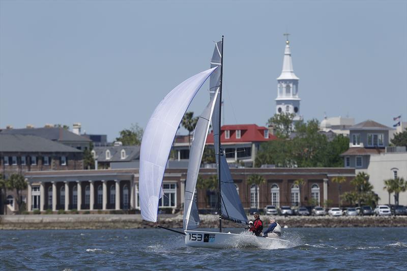 The VX One Victory leaps out of the water on day 3 at Sperry Charleston Race Week - photo © Charleston Race Week / Tim Wilkes