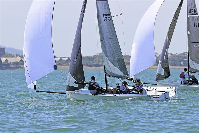 The final race for second place overall - Patrick vs Askew photo copyright Brady Lowe taken at Royal Geelong Yacht Club and featuring the VX One class