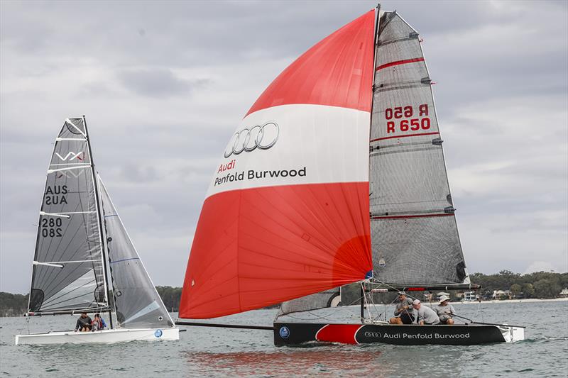 Sail Port Stephens - The Stig leading sports boat photo copyright Salty Dingo taken at Port Stephens Yacht Club and featuring the VX One class