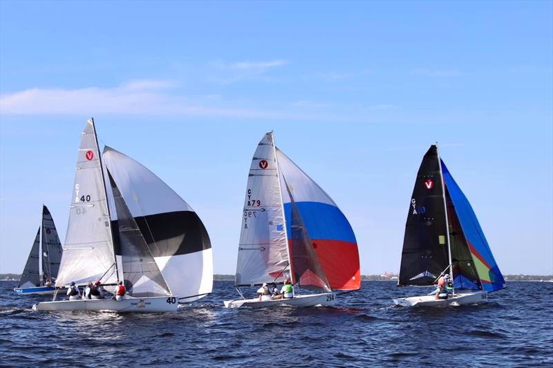 The WFORC regatta is an Open Challenge for PHRF, one design C/R type boats and One Design performance sportboats, like the Melges 24, Viper, VX One, J70 and other classes. Five boats are required for a class photo copyright Pensacola Yacht Club taken at Pensacola Yacht Club and featuring the VX One class