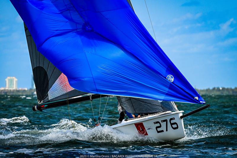 Christopher Alexander/Grace Howie/Ricky Welch ace 4 wins in the VX One at the Bacardi Cup Invitational Regatta 2023 photo copyright Martina Orsini / Bacardi Cup taken at Coconut Grove Sailing Club and featuring the VX One class
