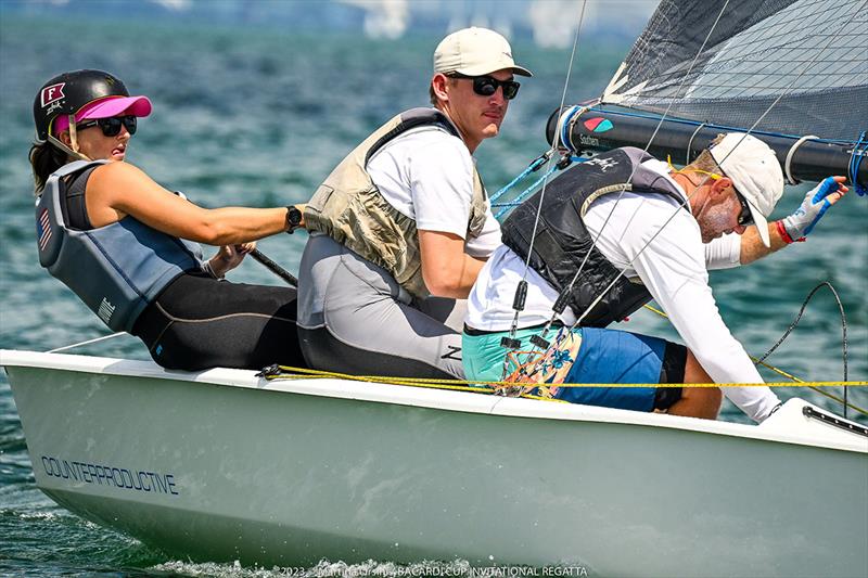 Christopher Alexander/Grace Howie/Ricky Welch win the VX One Class - Bacardi Cup Invitational Regatta 2023 photo copyright Martina Orsini taken at Coconut Grove Sailing Club and featuring the VX One class