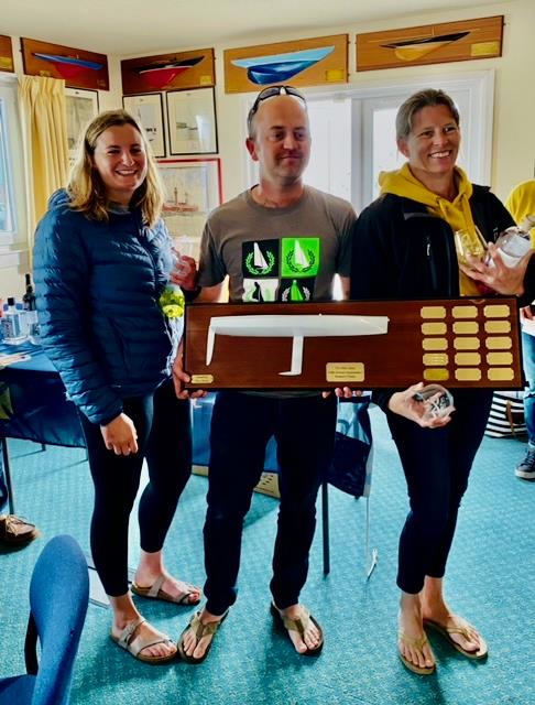 VX One Nationals 2023 Winners – Rosie Kincaid, Nathan Batchelor and Melanie Landamore photo copyright Dale Sandercock taken at Royal Forth Yacht Club and featuring the VX One class