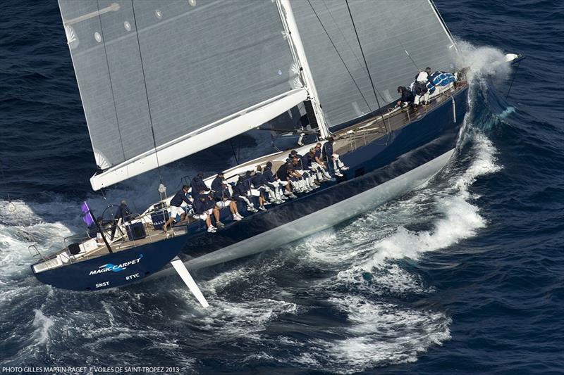 Magic Carpet 3 at Les Voiles de Saint-Tropez 2013 photo copyright Gilles Martin-Raget / www.martin-raget.com taken at Société Nautique de Saint-Tropez and featuring the Wally class