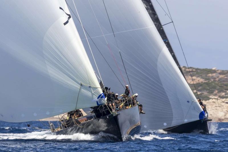 Nahita and Lyra in the Wally Class on day 2 of the Loro Piana Superyacht Regatta 2017 - photo © Borlenghi / YCCS / BIM