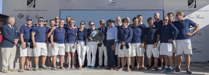 Magic Carpet Cubed 1st overall, Wally Class at the Loro Piana Superyacht Regatta 2017 photo copyright Borlenghi / YCCS / BIM taken at Yacht Club Costa Smeralda and featuring the Wally class