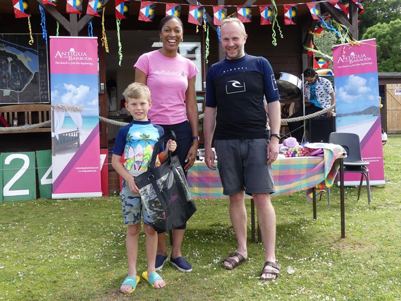 Sam and Bertie Parrett (First Wanderer) at the 7th Antigua Sailing Day Regatta at St Edmundsbury photo copyright Mike Steele taken at St Edmundsbury Sailing & Canoeing Association and featuring the Wanderer class