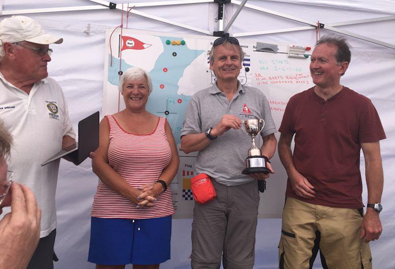 Runners up Ian Simpson and Dave Bardwell at the Wanderer National Championships 2019 photo copyright David X taken at Bewl Sailing Association and featuring the Wanderer class
