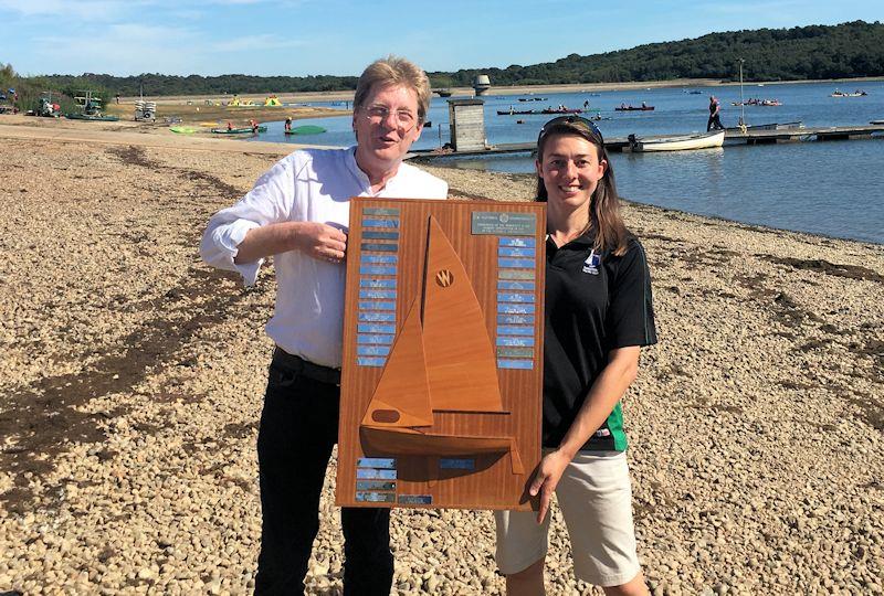 Amicia Hopkins and Bernard Taylor win the Wanderer National Championships 2019 photo copyright David X taken at Bewl Sailing Association and featuring the Wanderer class