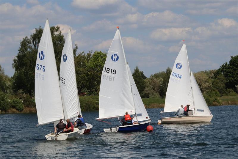 Hardening up for the beat in race 2 - Wanderer open meeting at West Oxfordshire SC - photo © Stewart Eaton
