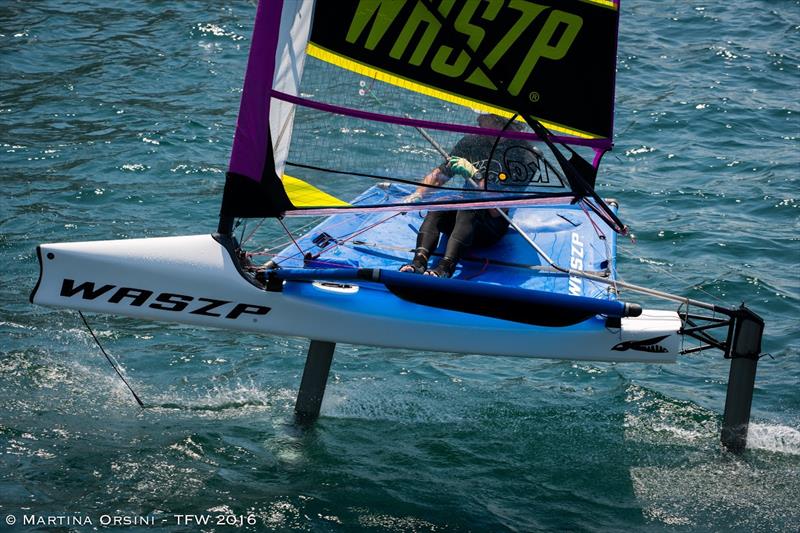 Foiling Week 2016 on Lake Garda photo copyright Martina Orsini taken at Fraglia Vela Malcesine and featuring the WASZP class