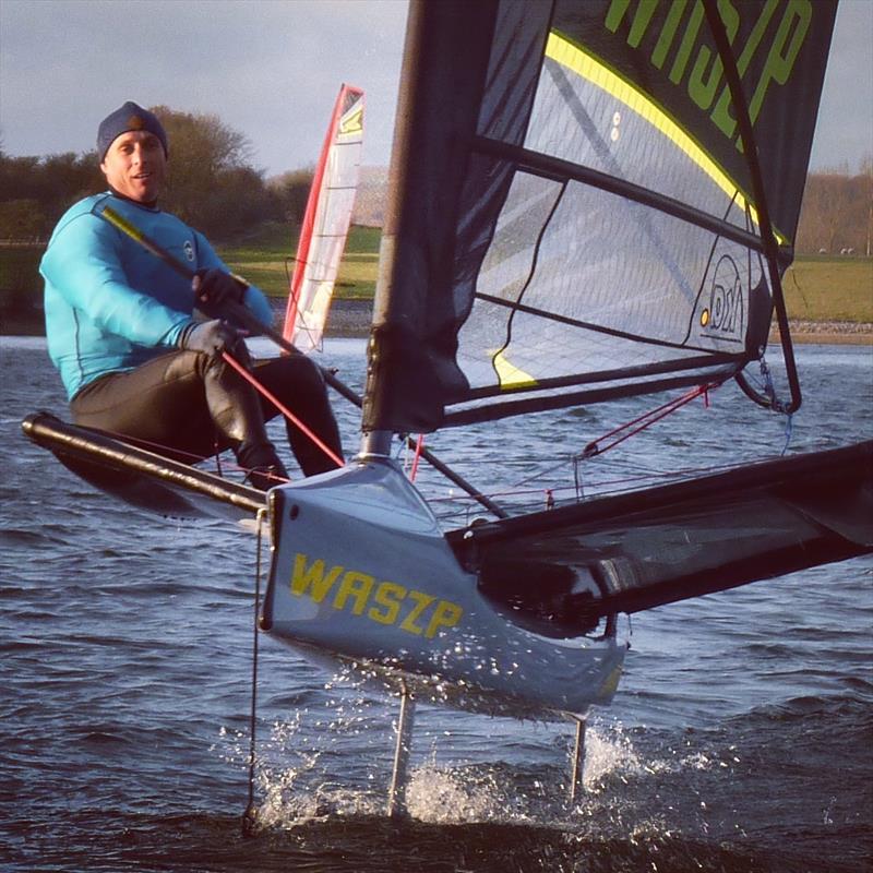 Stuart Appleby wins the WASZP GP at the WPNSA photo copyright Victoria Payne taken at Rutland Sailing Club and featuring the WASZP class