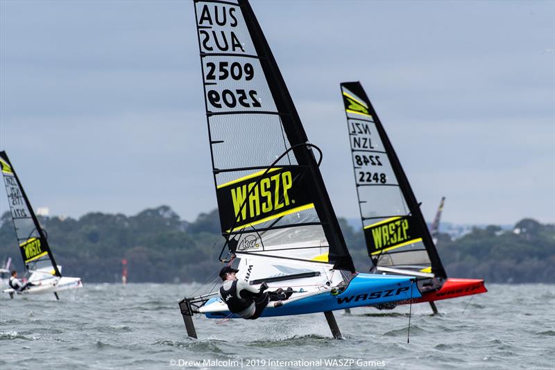 2019 International WASZP Games day 3 photo copyright Drew Malcolm / 2019 International WASZP Games taken at Royal Freshwater Bay Yacht Club and featuring the WASZP class