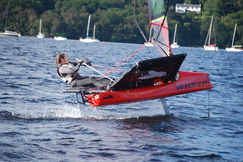 Victoria Payne in her WASZP photo copyright Duncan Hepplewhite / www.sailingfast.co.uk taken at  and featuring the WASZP class