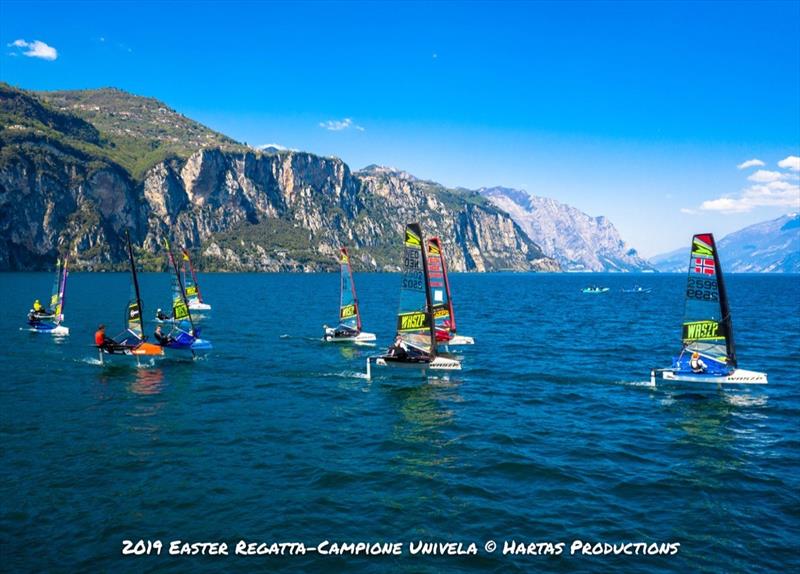 WASZP Easter Regatta at Campione Univela photo copyright Hartas Productions taken at Campione Univela and featuring the WASZP class
