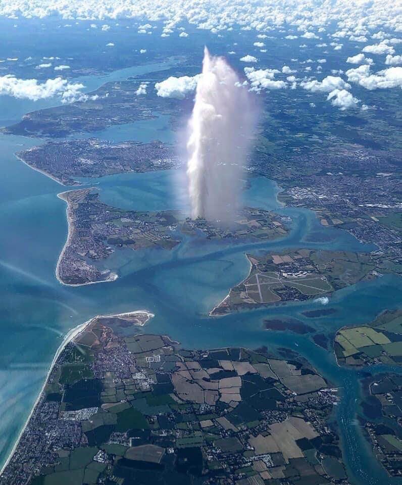 The Hayling Island water main bursts ahead of the Noble Marine WASZP Stadium Event (it wasn't quite this dramatic!) photo copyright Waszp UK taken at Hayling Island Sailing Club and featuring the WASZP class