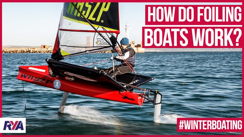 How do foiling boats work? photo copyright Tom Chamberlain taken at Royal Yachting Association and featuring the WASZP class