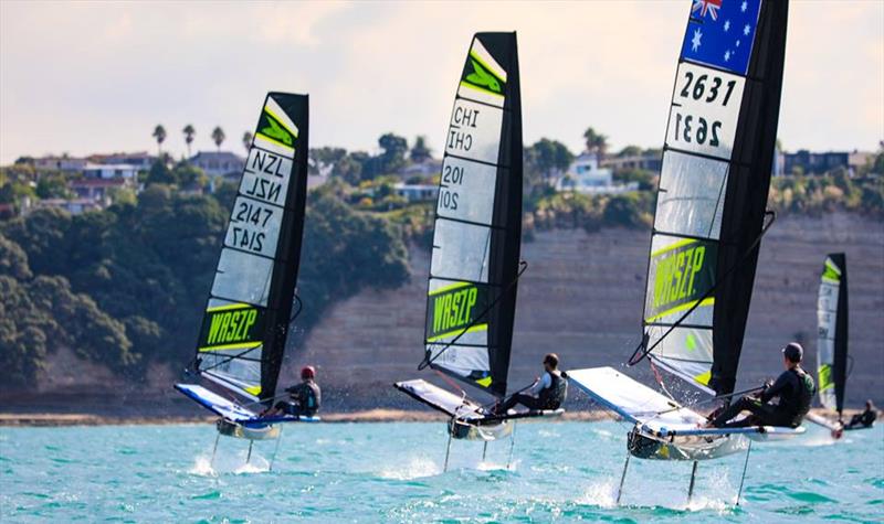 Several international sailors competed in the 2019 WASZP NZ Nationals at Murrays Bay SC - March 2019 - photo © Rachel von Zalinski