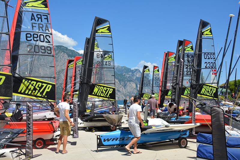 Fraglia Vela Malcesine Rigging Area - photo © Marc Ablett