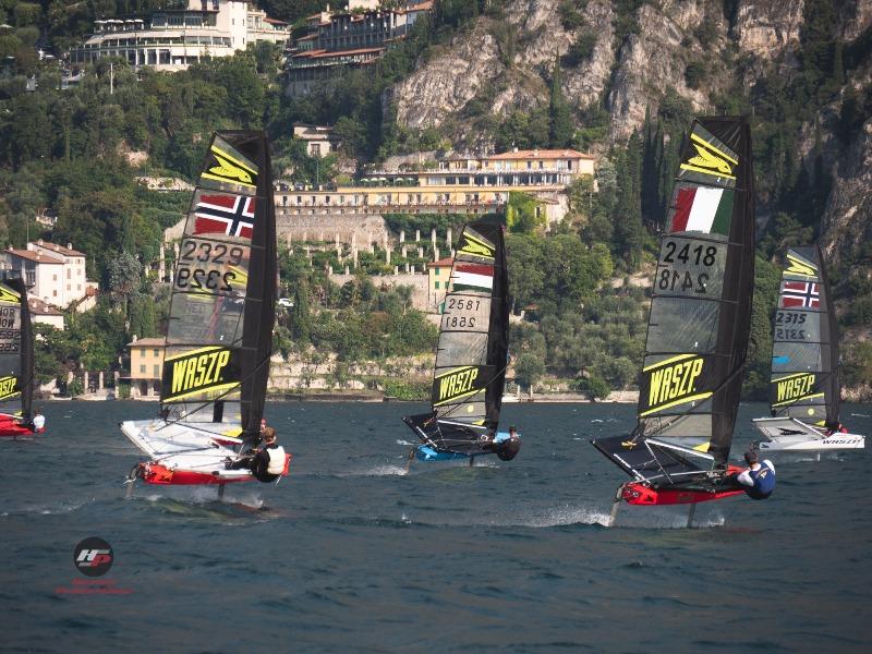 2019 WASZP European Championship photo copyright Hartas Productions taken at Fraglia Vela Malcesine and featuring the WASZP class